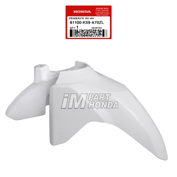 61100-K59-A70ZL Slebor Spakbor Depan Vario 125 LED 2018 - 2021 Putih RSW