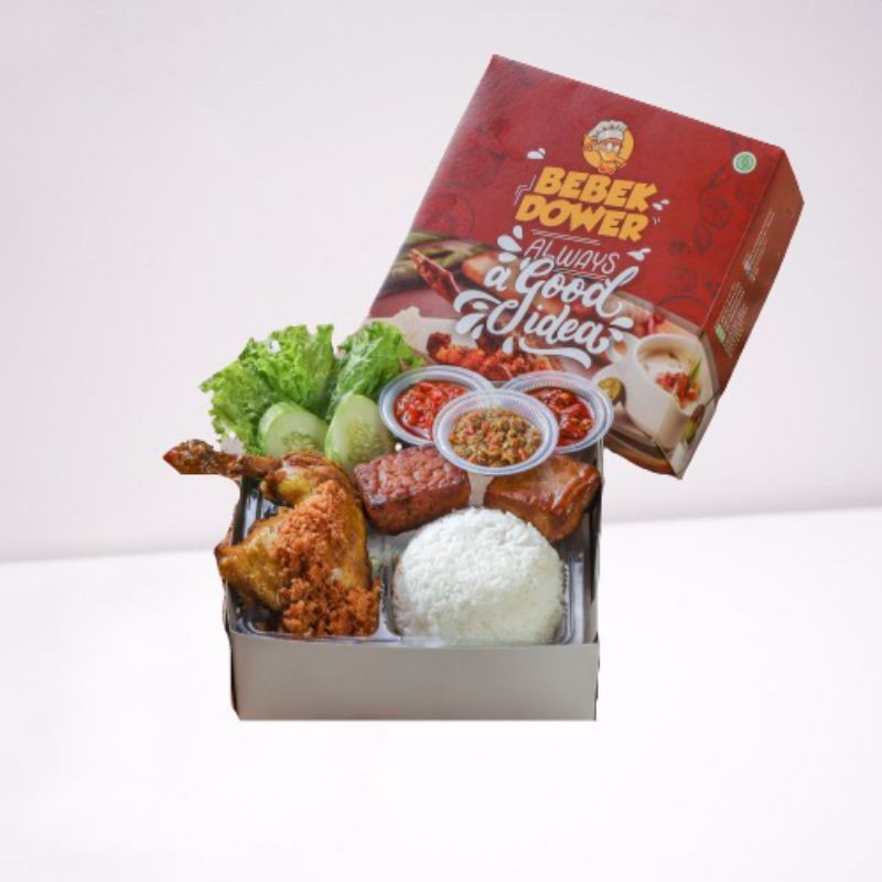

Nasi Box Ayam Dengan 3 Sambal dan Tahu Tempe Bacem
