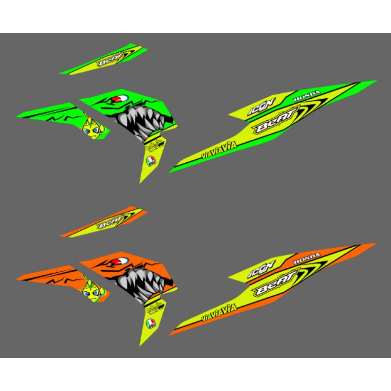 STRIPING BEAT 2020 STICKER HONDA BEAT DELUXE BEAT 2020 TERBARU DECAL BEAT NEW 2020 "SHARK"