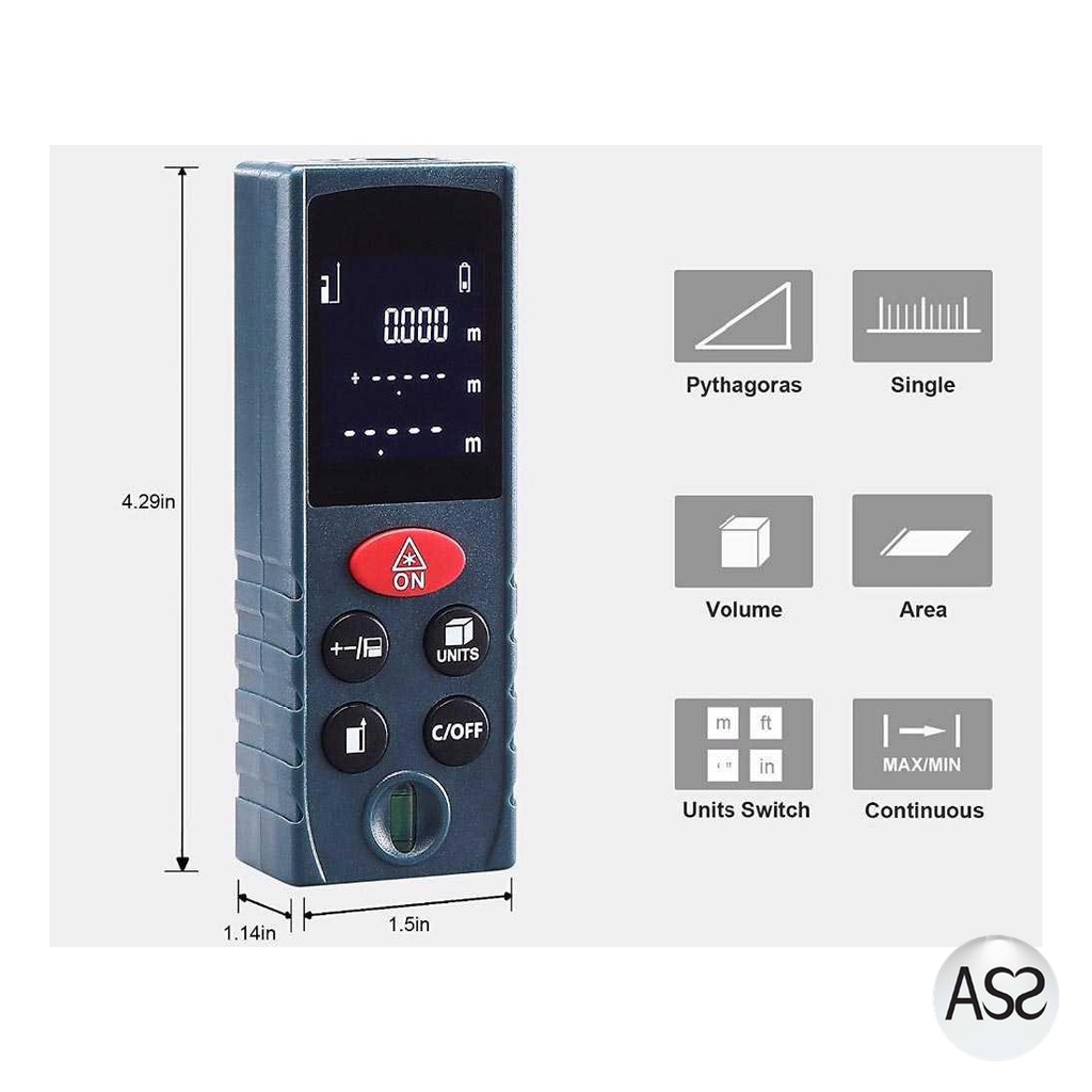 ASS Shop - SNDWAY Pengukur Jarak Laser Distance Meter - KXL-D