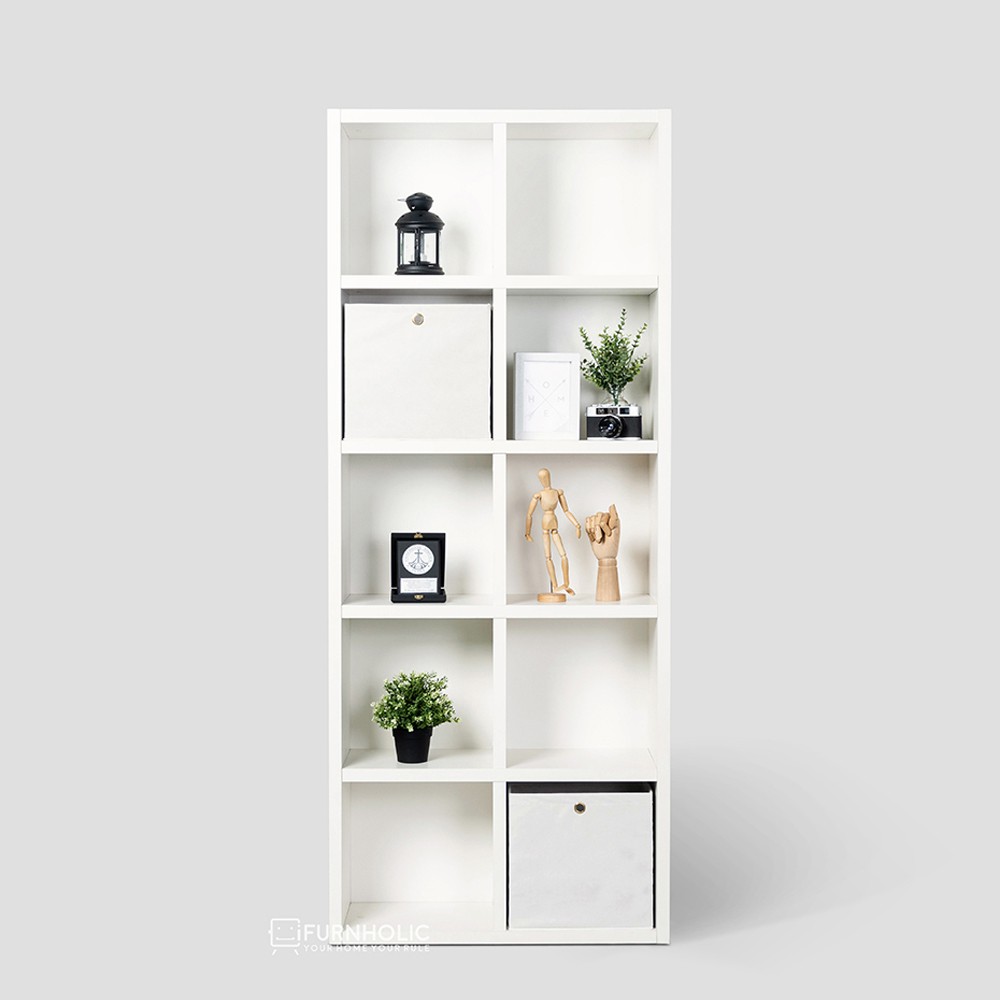 iFURNHOLIC Edwin Bookcase 2x5 Rak Buku Susun Furniture 