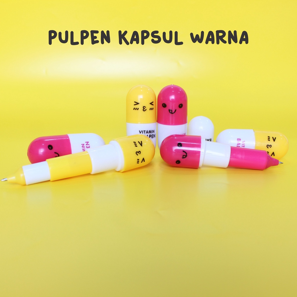 

Pulpen Kapsul Vitamin / Pulpen Karakter / Pulpen Gel Motif Karakter Berwarna