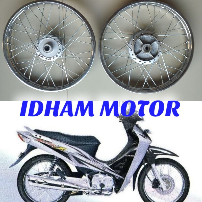 VELG MOTOR SUPRA X 125- KARISMA X KARISMA D DEPAN BELAKANG ASLI