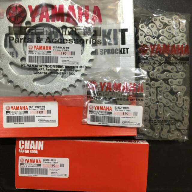 Gear Set Paket Gir Rantai Roda Yamaha Jupiter MX Lama Old 1S7 4S7 2010