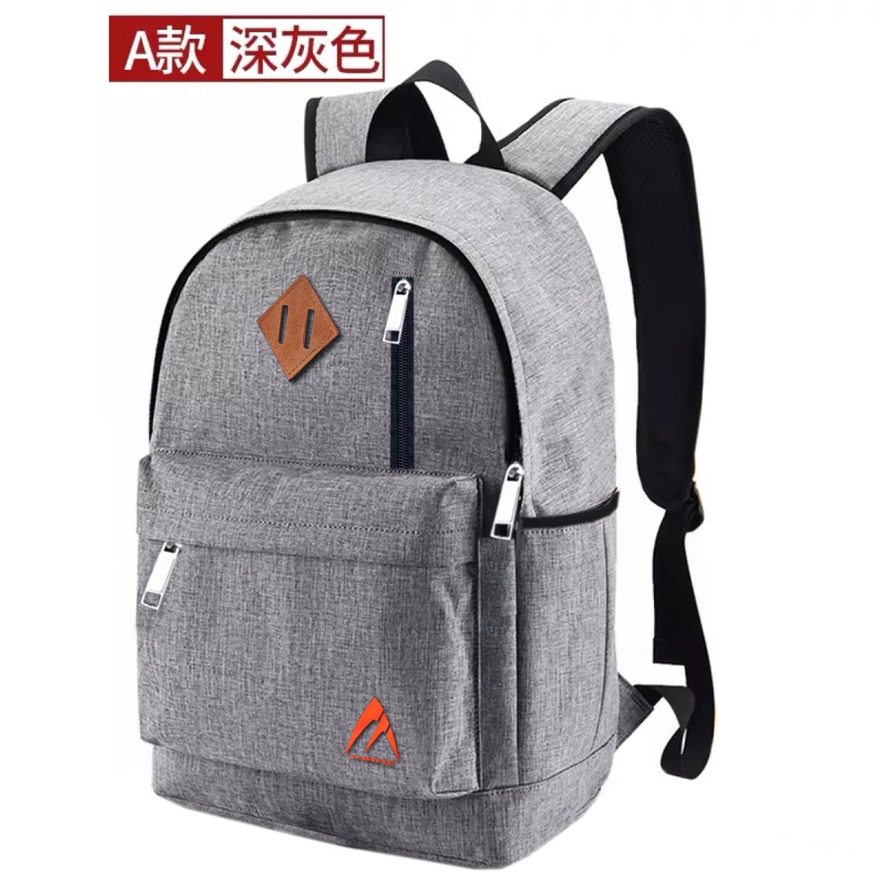 SHOPEE 6.6 SUPER SALE!! Tas Ransel Laptop Ac-1376 Tas Ransel Fashion Pria dan Wanita Backpack Distro Polos +Raincover- Grey