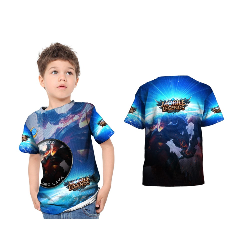 Dstore Kaos Anak Mobile Legends THAMUZ - Lord Lava 3D FullPrint