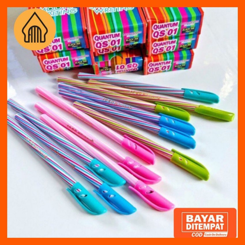 

BALLPOINT / PENA / PULPEN STANDARD QUANTUM QS-01 / 12 PCS
