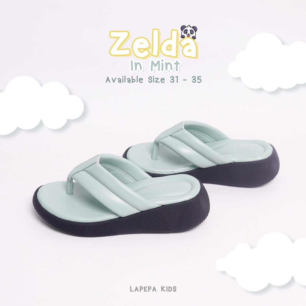 AVLINSTORE - tipe ZELDA Sandal anak perempuan Jepit Wedges Platform Sandal Empuk