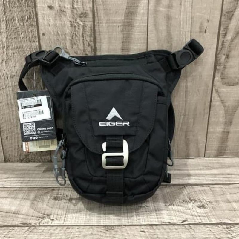 Tas Selempang Pria EIGER1989 M MILITANT BLK - Tas LEGPACK EIGE.R ORIGINAL M MILITANT BLK - Tas Paha 