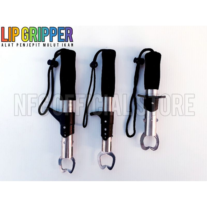 1pcs alat penjepit mulut ikan lip grip, Stainless steel fish gripper