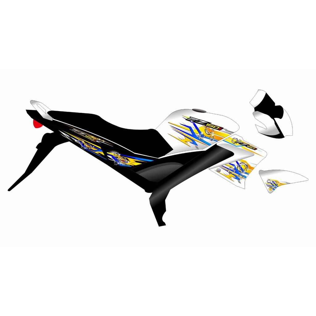 STRIPING STICKER TRANSPARAN FZ150 VIXION OLD