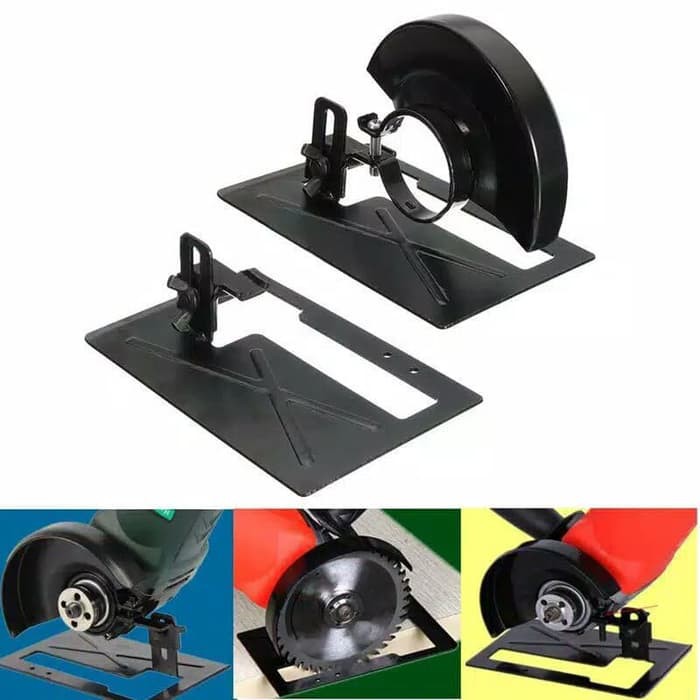 Dudukan Gerinda + COVER Gergaji Stand Holder DIY Guide Tatakan Pengaman Circular Saw Mesin Grinder