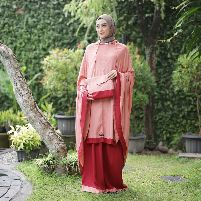 Mukena Zianisa New Salwa Maroon-Salem Allsize