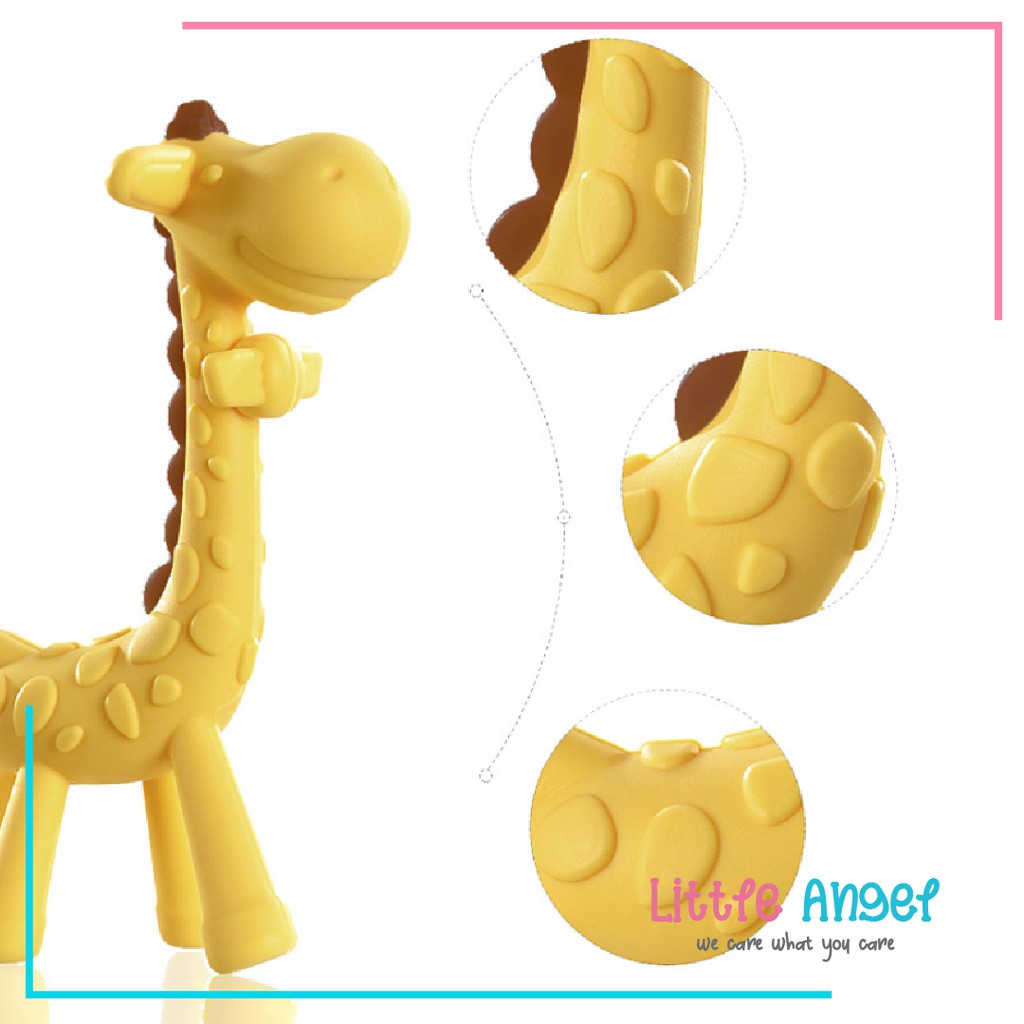 GIGITAN BAYI TEETHER Jerapah Silikon Mainan Empeng Bayi Motif Hewan Silicon Baby Toy Premium COD