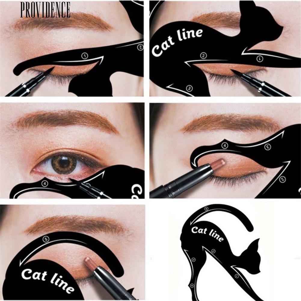 TBI Cat Eyeliner Stencil Cetakan Cat Line 2 in 1 Eye Shadow &amp; EyeLiner