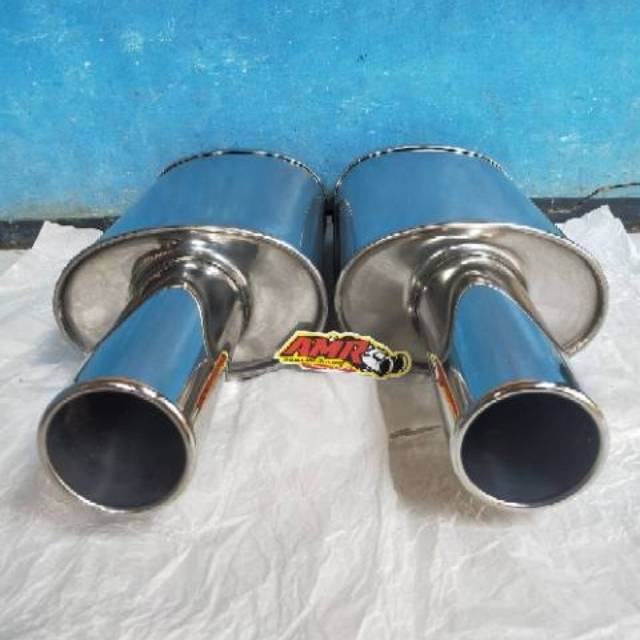 Knalpot Mobil Racing FUJITSUBO Bass Bulat,Bass Kering