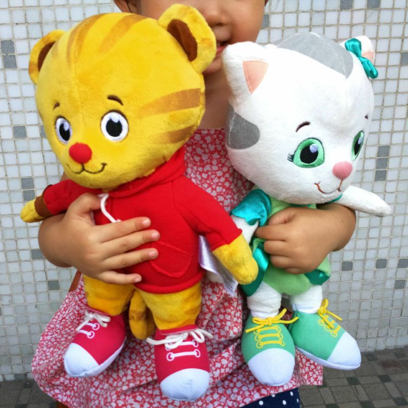 20/30cm Boneka Daniel Tigers Neighborhood Daniel Tiger and Katerina Kittycat Plush Toys Mainan