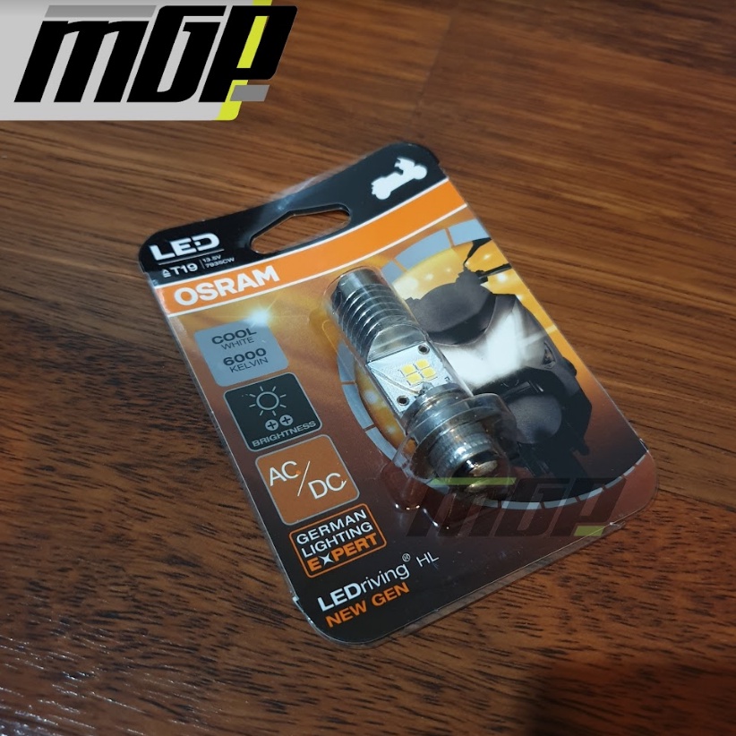 LAMPU BOHLAM DEPAN LED OSRAM AC/DC M5 T19 7935CW BEBEK MATIC COOL WHITE PUTIH 6000K ORIGINAL OSRAM L