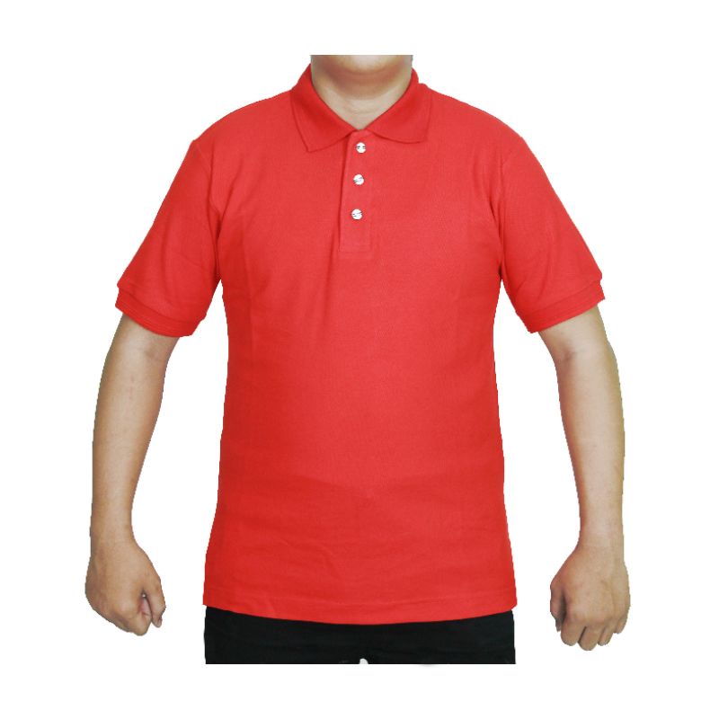 Kaos Polo Shirt Murah Merah Maroon Tangan Pendek Kaos Wangky