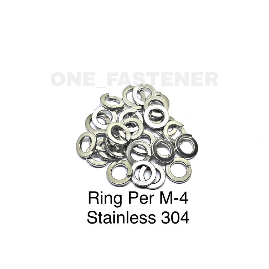 100 pcs Ring PER M4 Stainless Steel sus 304 4mm 4mili Anti Karat food grade baut 7