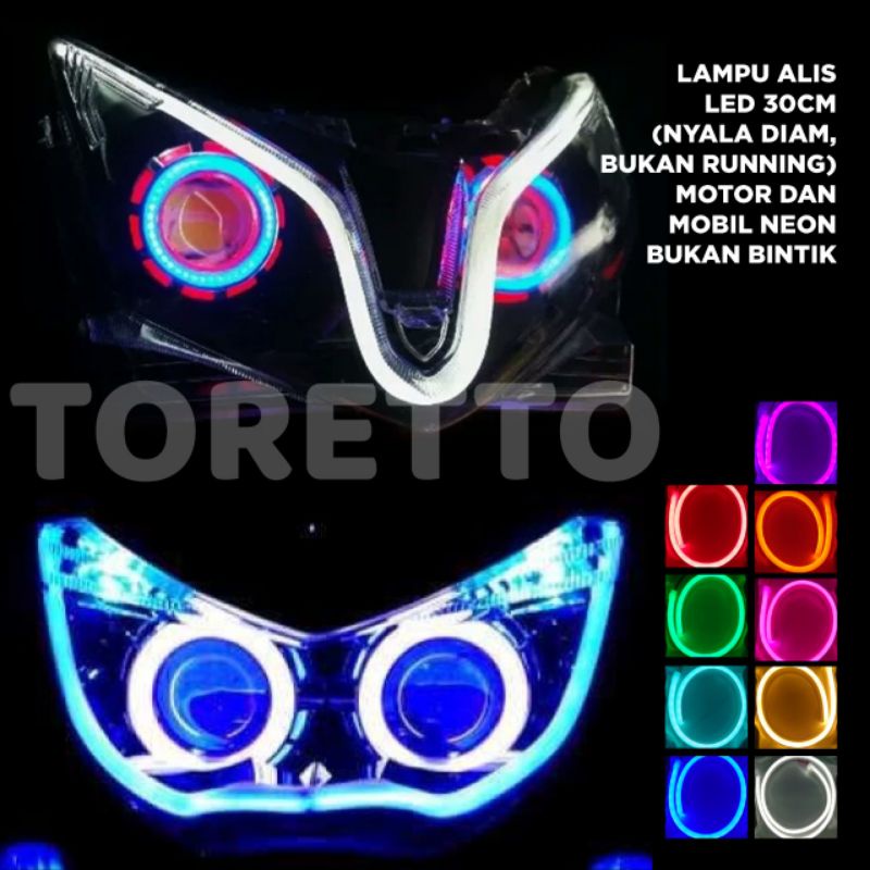 LAMPU ALIS LED 15CM DAN 30CM GRADE A UNIVERSAL harga untuk per biji