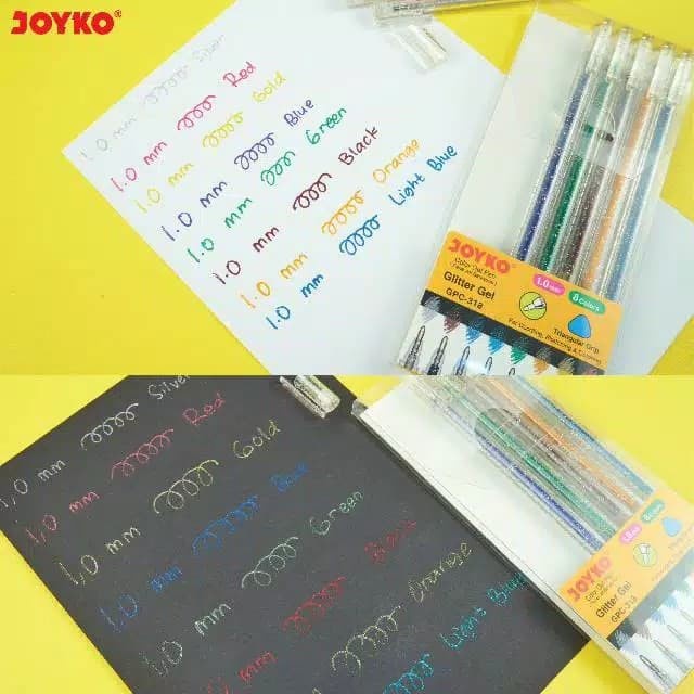 

Jual Pulpen Joyko Gel Glitter 8 Warna Gpc-318 Promo