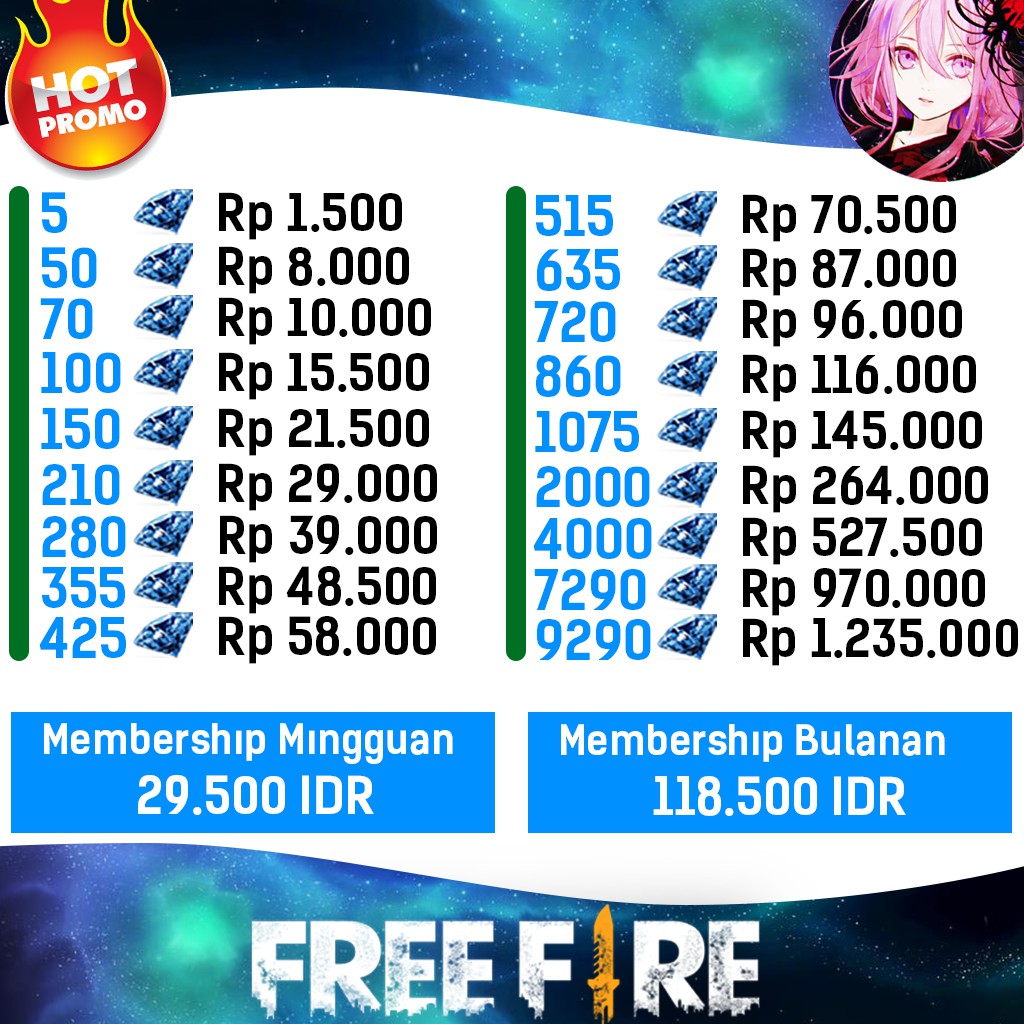 Hot Top Up Diamon Free Fire Ff Freefire Termurah Topup Dm Ff Murah Legal Aman Terpecaya Tercepat 6