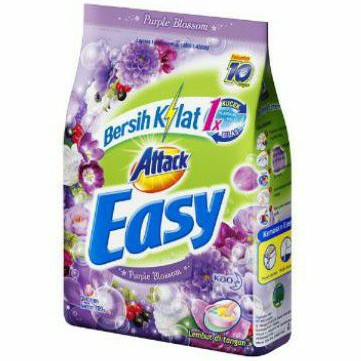 Attack EASY 700gr BUBUK deterjen romantic flower/purple blsom harum wangi bunga mawar (no.147)