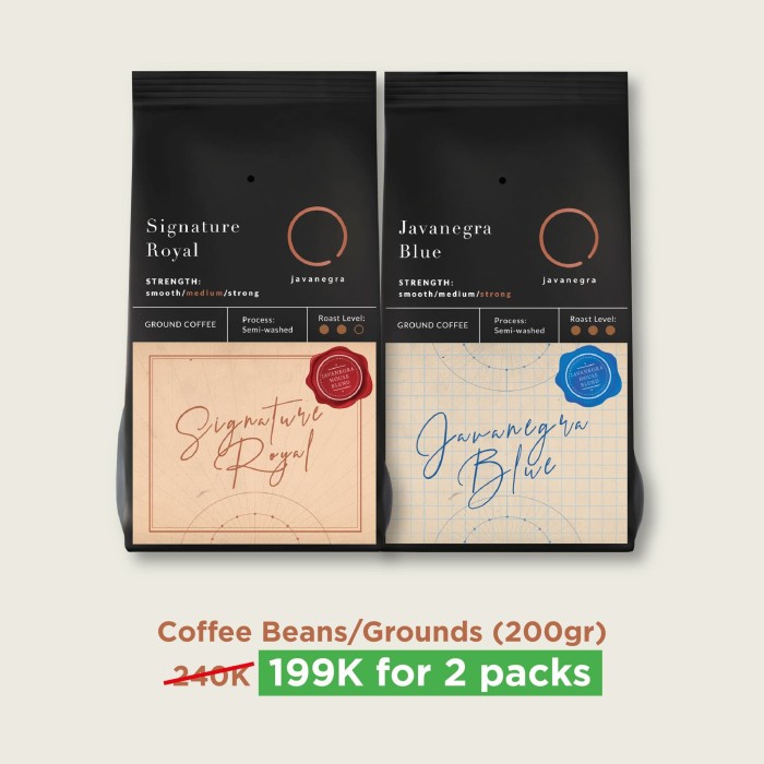 

2 Packs Coffee Grounds/Beans