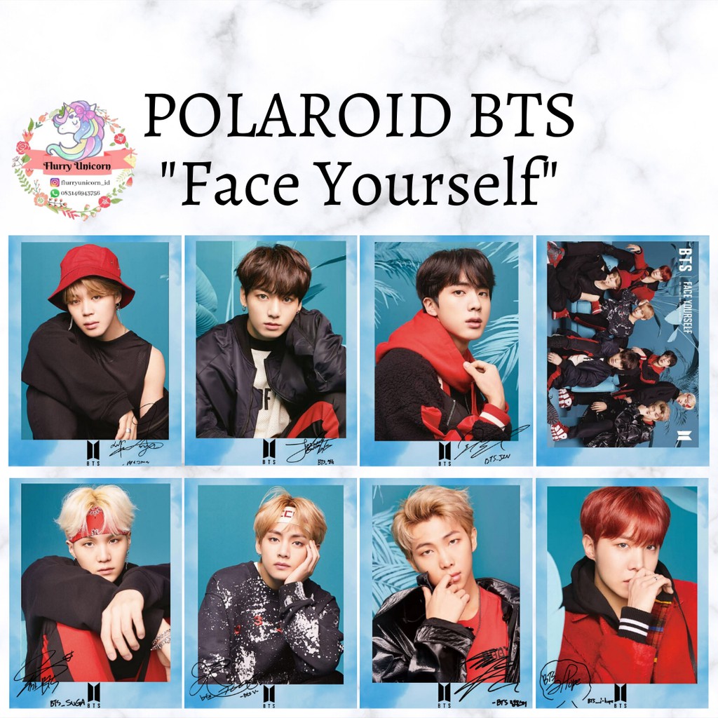 Polaroid Photocard Bts Face Yourself Edition Kpop Murah By Flurryunicorn Id Shopee Indonesia