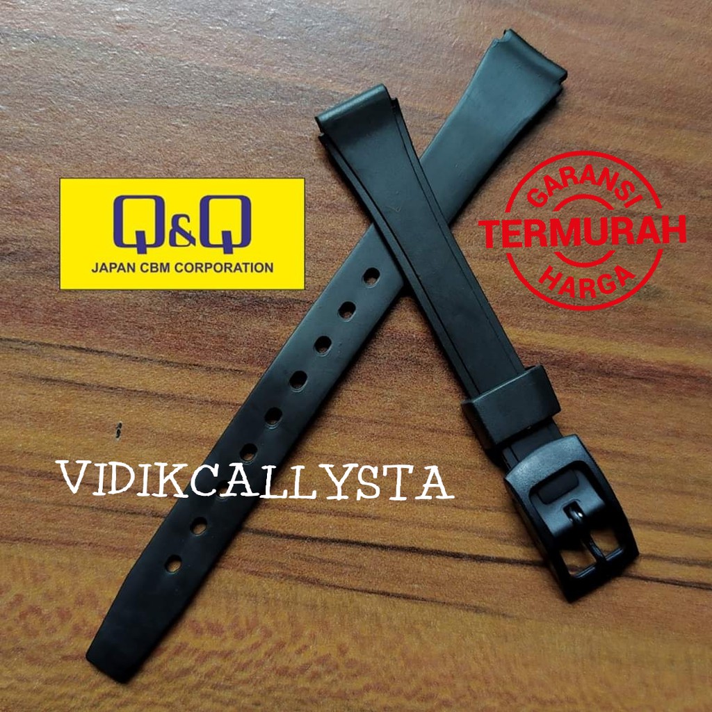 Strap Tali Rubber Karet 12mm Q&amp;q Qq Qnq Strap 12mm