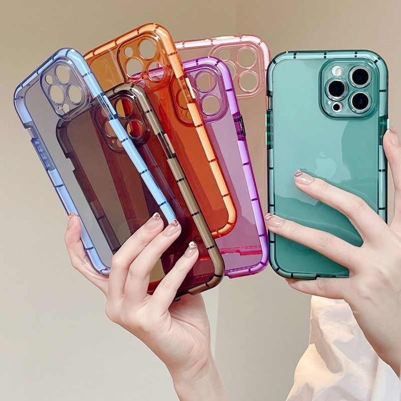 Case Pelindung Luminous Tahan Jatuh Untuk iPhone 13 Pro max 12 11 XR XSMAX 7 8 plus