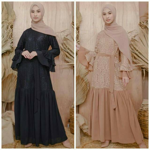 Shanaz maxi dress ruby/gamis ruby/maxi ruby/dress panjang ruby muslim murah