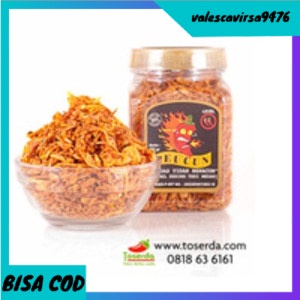

⭐BISA COD⭐ Bawang Goreng Teri Medan Pedas Peucun - Level 3