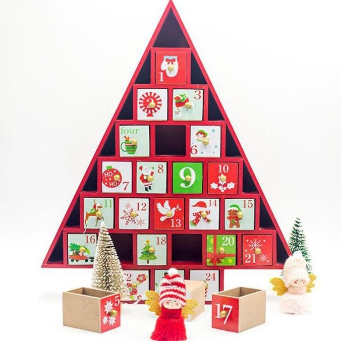 

Baru Kalender Hitung Mundur Bentuk Pohon Natal Bahan Kayu Untuk Deko Pn43625