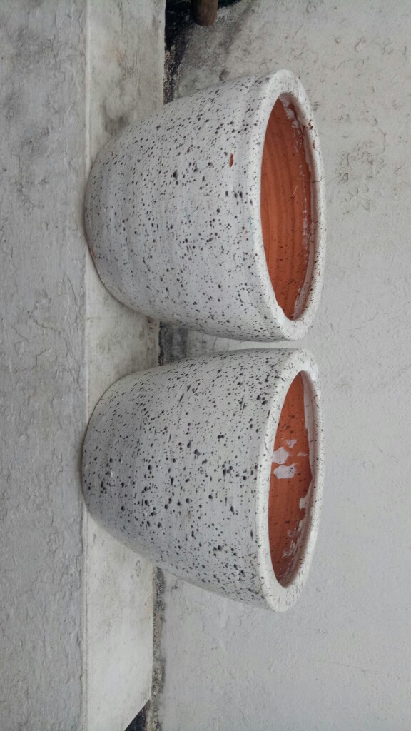 Pot Putih Corak, Pot Hitam Corak, Pot Motif, Pot Bintik, Pot Putih Dan Hitam, Pot Gerabah
