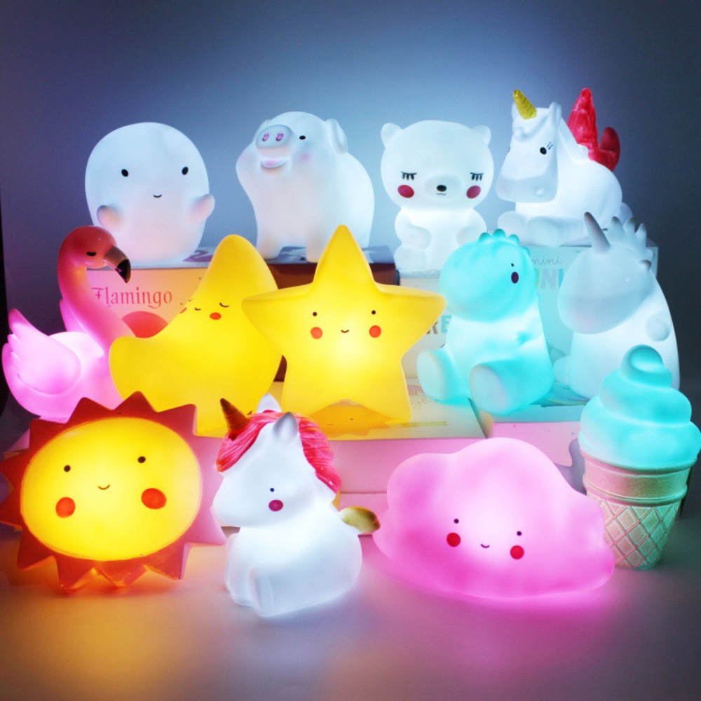 Lampu Tidur Anak | Cheap Baby Night Light | Moon Star Sun Cloud LED Light | Cute Toy Kid Lam