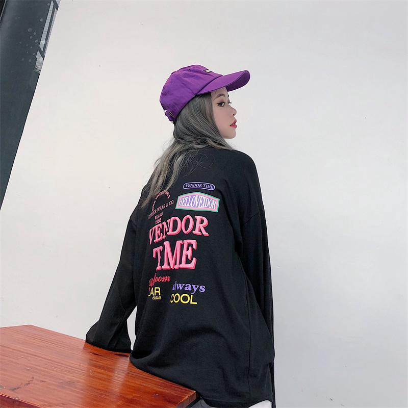 longgar kaos lengan panjang kartun dicetak Korea Shopee longgar kaos lengan panjang kartun dicetak Korea Shopee