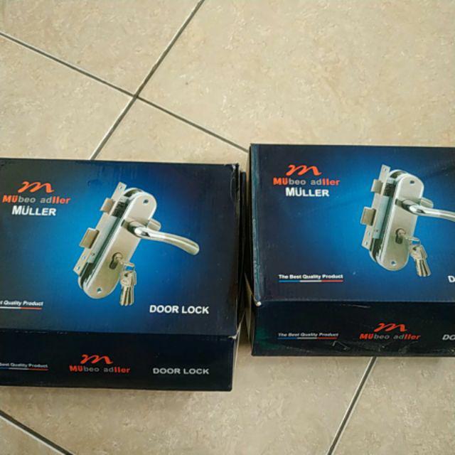 Kunci Pintu Tanggung Muller (set Lengkap)