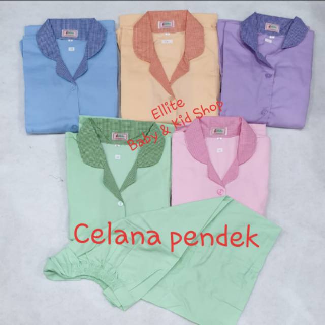 SERAGAM BAJU SUSTER ( BAJU PENDEK + CELANA PENDEK / KULOT )