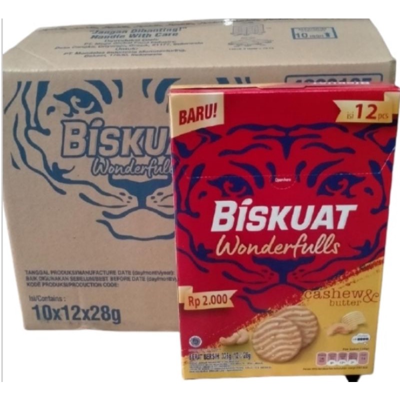 Biskuat Wonderfull Cashew Butter 12Bks x 28gr