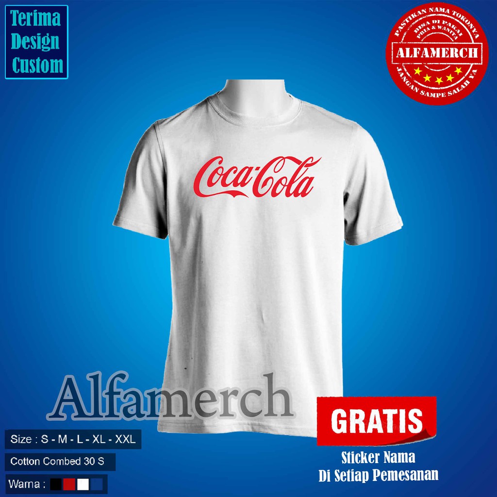 MURAH Tshirt / Baju / Kaos COCA COLA Alfamerch