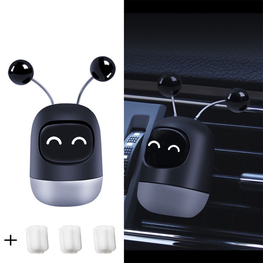 LANXUAN Parfum Mobil Car Air Vent Clip Air Freshener - AF012 - Black