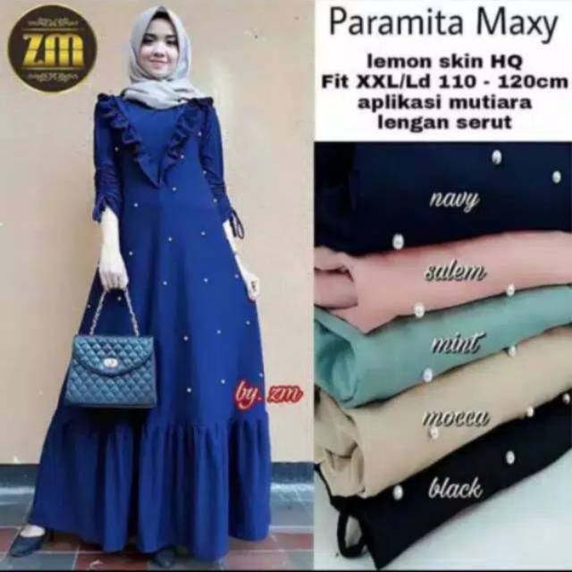 Paramita maxi size S,M,L,XL gamis terlaris gamis wanita gamis terbaru gamis muslimah gamis dress gamis cantik gamis maxi-3