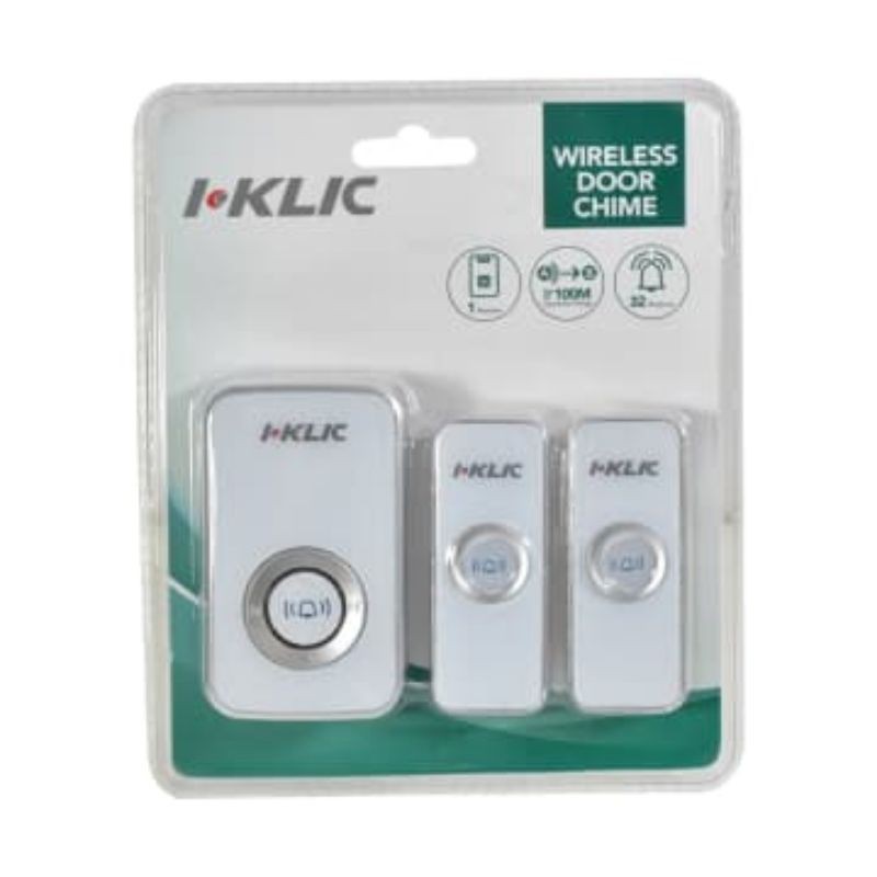 Bel Pintu Nirkabel 2 Transmitter/Bel Rumah/Wireless Doorbell Plug