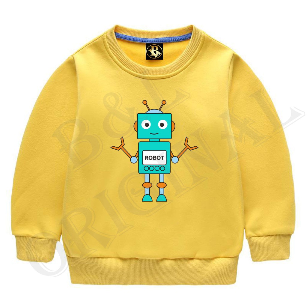 BS//COD//BAJU KAOS ANAK ANAK ROBOT TANGAN PANJANG GOOD QUALITY