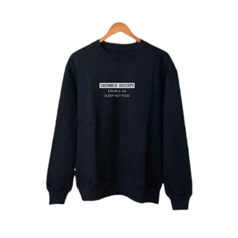 SWEATER CREWNECK POLOS PRIA/WANITA BASIC INSOMNIA