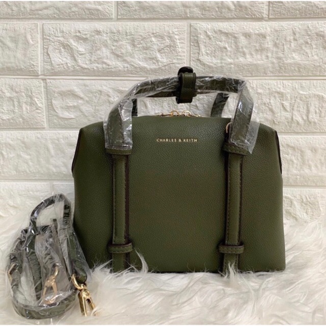 Ck bowling shoulder bag / tas wanita charles&keith bowling bag