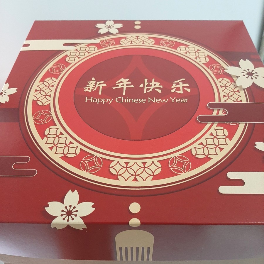 

Dus Kue Imlek Cake Box Hampers Chinese New Year Dus Pudding CNY Box Kue Tart Ukuran 25 cm CBIM01
