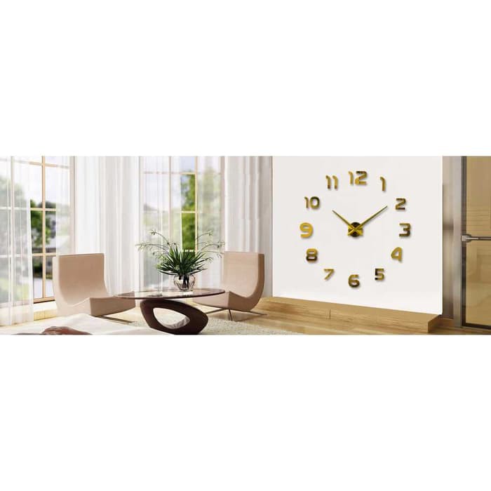 Jam Dinding Besar DIY Giant Wall Clock Quartz 80-130cm -BR21